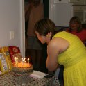 Blowing out candles